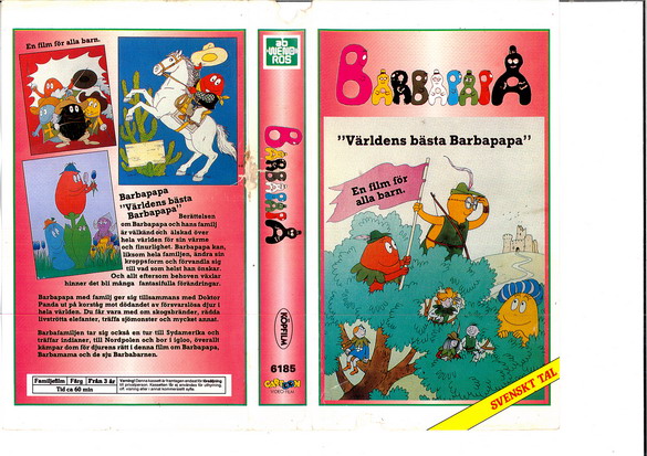 BARBAPAPA - VÄRLDENS BÄSTA BARBAPAPA (VHS) 6185